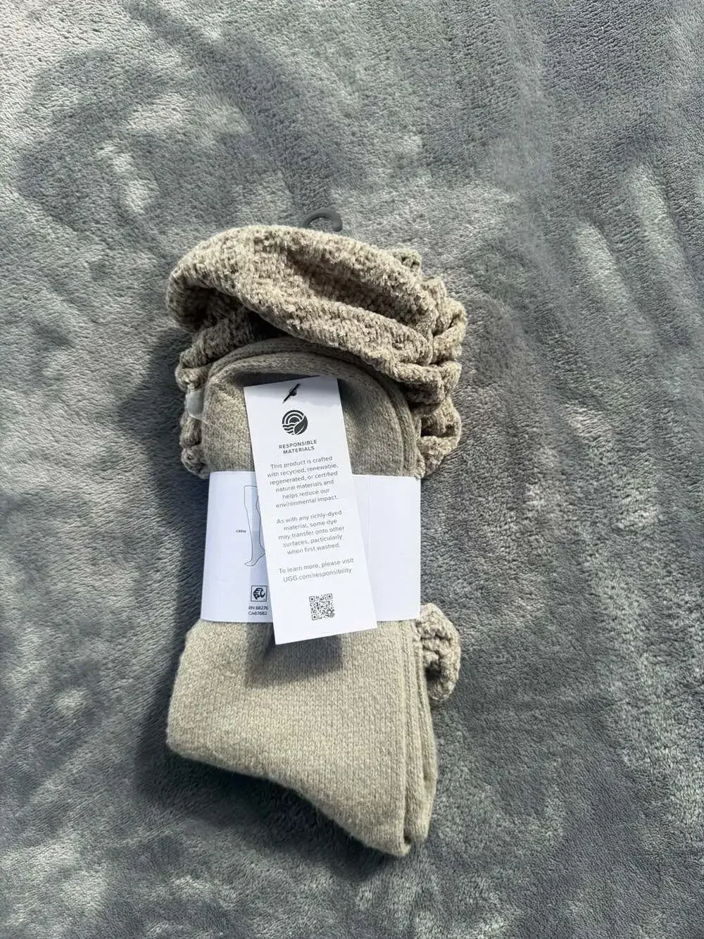 UGG Women's Slouchy Crew Socks Moss Green One Size
